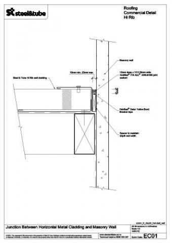 cladding metal junction horizontal between nz masonry clad rib steel system pdf quickcode
