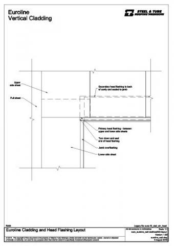 Cladding and Head Flashing Layout | steel&tube